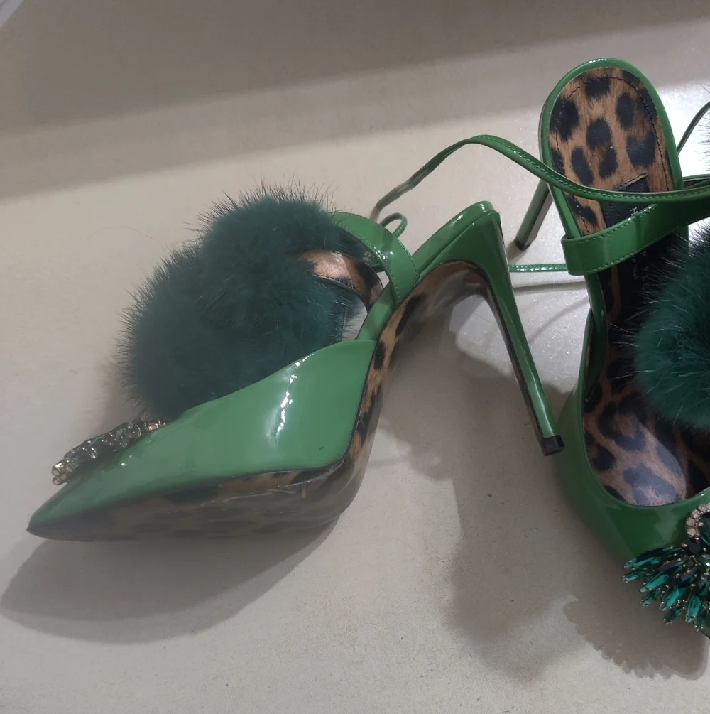Philipp Plein Broche Slingback Jewel Heels 36 Size 6 - Picture 9 of 11